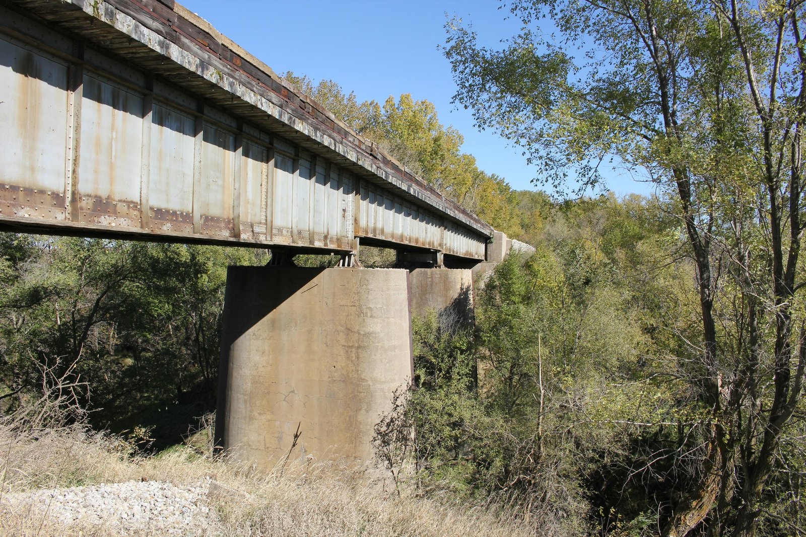 Looking east